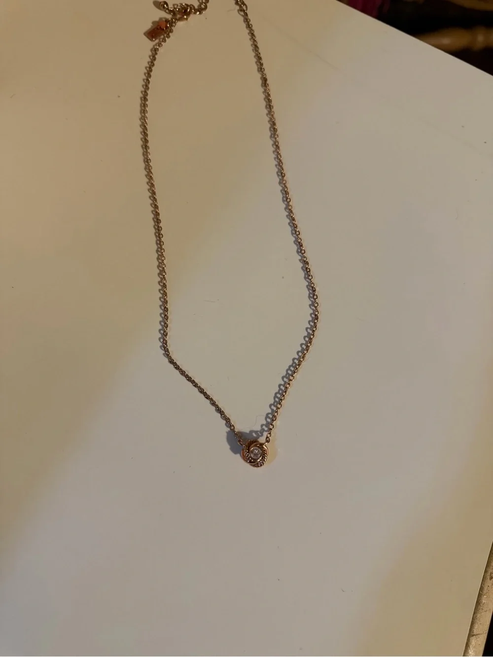 Kate Spade Delicate Rose Gold Pendant Necklace